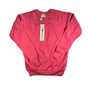 Vintage Deadstock Sweatshirt Pink 90s Blank XL USA K-Mart Tags Extra Large USA